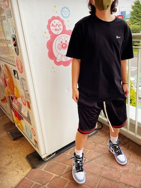 「MINTCREW（ミントクルー）のアイテム」を使った、まっかんさん（メンズ・168cm）の夏コーディネート