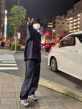 「NEONSIGN（ネオンサイン）のアイテム（ジャケット/アウター）」を使った、ゆうさん（メンズ・172cm）の秋コーディネート