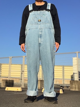「オーバーオール」｜ks111さん（メンズ・169cm）の春コーディネート