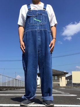 「アイテム（サロペット/オーバーオール）」を使った、ks111さん（メンズ・169cm）の秋コーディネート