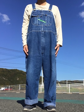 「アイテム（オールインワン・サロペット）」を使った、ks111さん（メンズ・169cm）の秋コーディネート