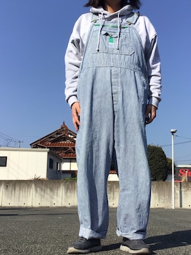 「WEGO（ウィゴー）のWEGO/【23年秋冬新作】ヘビーウエイトユニークモチーフプルパーカー（パーカー、グレー系）」を使った、ks111さん（メンズ・169cm）の春コーディネート