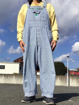 「アイテム（オールインワン・サロペット）」を使った、ks111さん（メンズ・169cm）の冬コーディネート