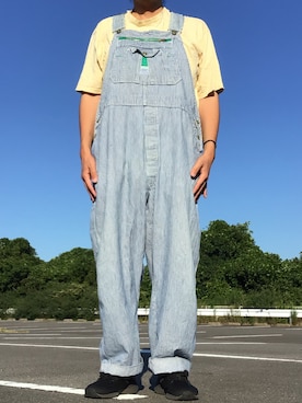 「アイテム（オールインワン・サロペット）」を使った、ks111さん（メンズ・169cm）の秋コーディネート