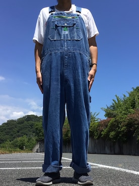 「アイテム（サロペット/オーバーオール）」を使った、ks111さん（メンズ・169cm）の秋コーディネート