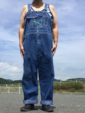 「アイテム（サロペット/オーバーオール）」を使った、ks111さん（メンズ・169cm）の夏コーディネート