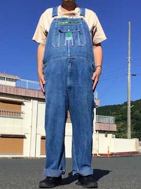 「アイテム（サロペット/オーバーオール）」を使った、ks111さん（メンズ・169cm）の夏コーディネート