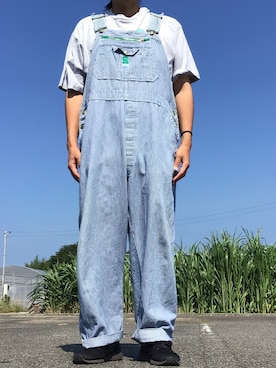 「アイテム（オールインワン・サロペット）」を使った、ks111さん（メンズ・169cm）の秋コーディネート