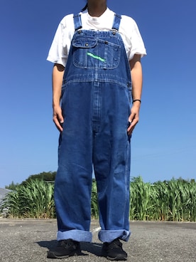 「アイテム（オールインワン・サロペット）」を使った、ks111さん（メンズ・169cm）の秋コーディネート