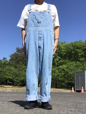 「WEGO（ウィゴー）のアイテム（Tシャツ/カットソー、ホワイト系）」を使った、ks111さん（メンズ・169cm）の春コーディネート