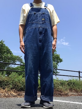 「アイテム（オールインワン・サロペット）」を使った、ks111さん（メンズ・169cm）の夏コーディネート