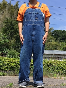 「アイテム（オールインワン・サロペット）」を使った、ks111さん（メンズ・169cm）の秋コーディネート