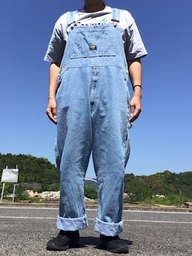 「WEGO（ウィゴー）のアイテム（Tシャツ/カットソー、グレー系）」を使った、ks111さん（メンズ・169cm）の春コーディネート