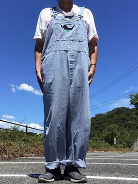 「アイテム（オールインワン・サロペット）」を使った、ks111さん（メンズ・169cm）の夏コーディネート