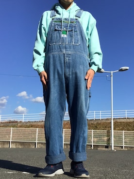 「Right-on（ライトオン）のアイテム（パーカー）」を使った、ks111さん（メンズ・169cm）の冬コーディネート