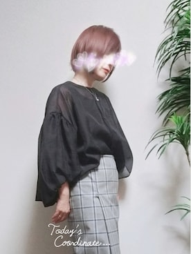 「UNTITLED（アンタイトル）のアイテム（スカート）」を使った、Mia さん（レディース・152cm）の夏コーディネート