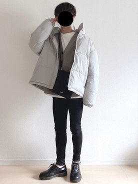 「KANGOL（カンゴール）のアイテム（ダウンジャケット/コート）」を使った、れぇとさん（メンズ・165cm）の秋コーディネート