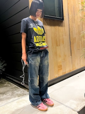 「X-girl（エックスガール）のアイテム」を使った、ねねさん（レディース・148cm）の秋コーディネート