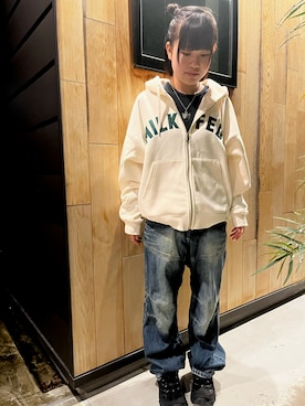 「X-girl（エックスガール）のアイテム」を使った、ねねさん（レディース・148cm）の秋コーディネート