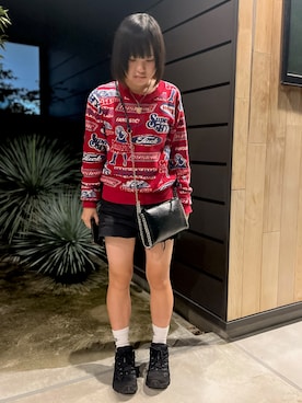 「X-girl（エックスガール）のアイテム」を使った、ねねさん（レディース・148cm）の秋コーディネート