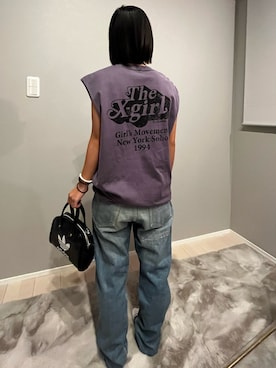 「X-girl（エックスガール）のアイテム」を使った、ねねさん（レディース・148cm）の秋コーディネート