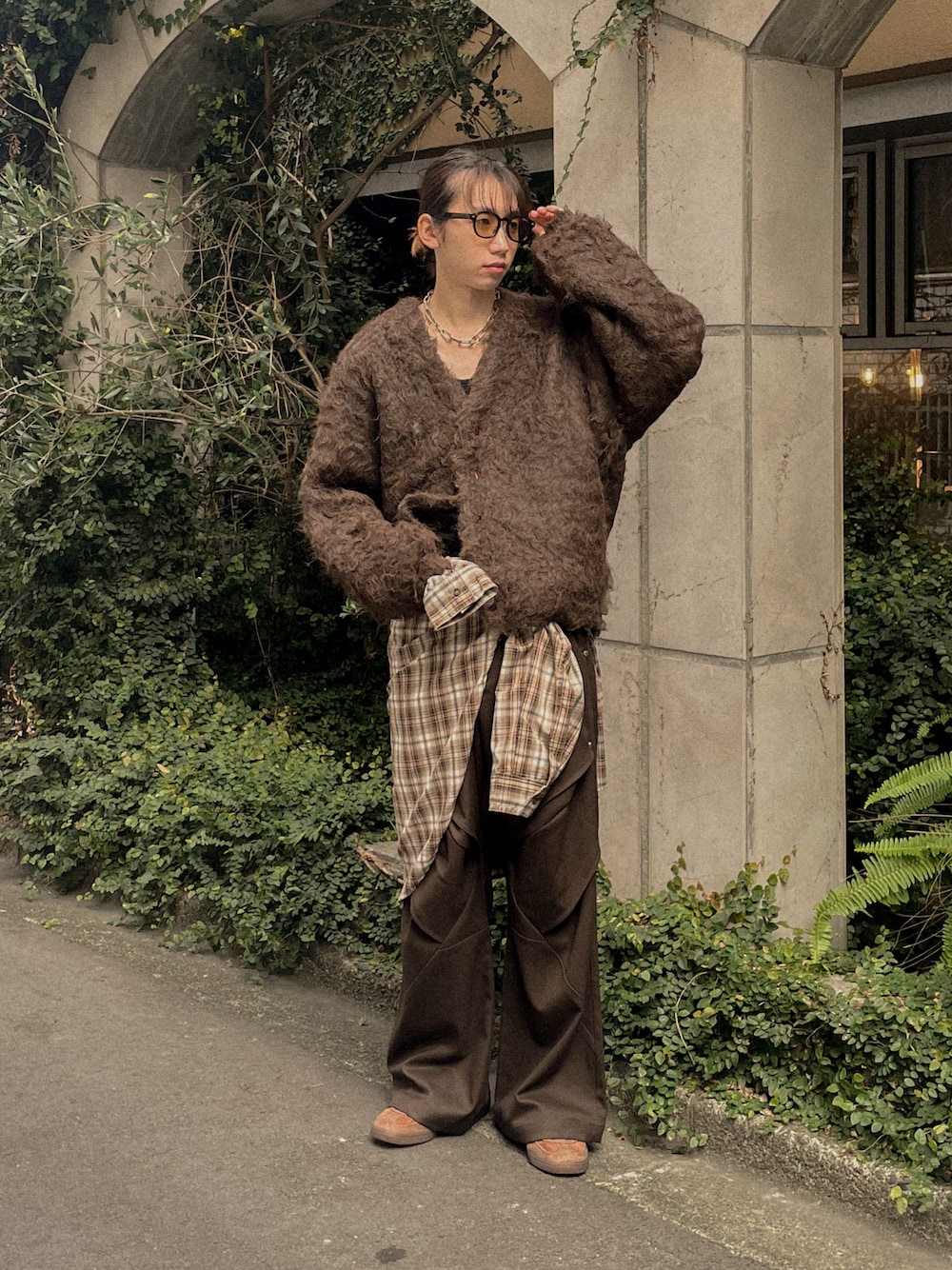 Soerteソエルテ　 スーパーボリュームジャギーニットカーディガン soerte（ソエルテ）の「SUPER VOLUME SHAGGY KNIT CARDIGAN