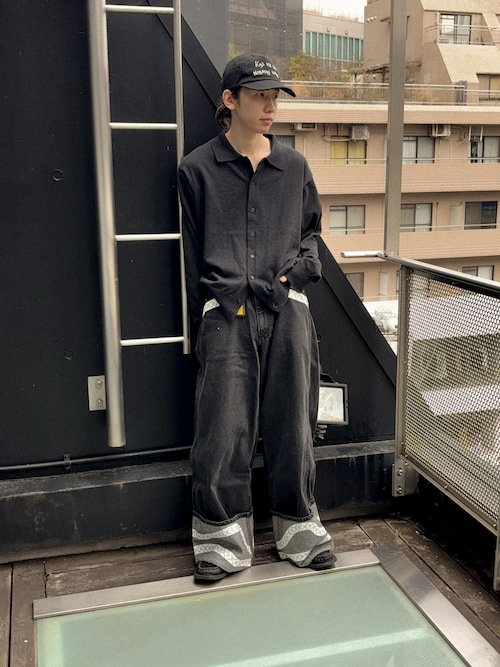 soerte（ソエルテ）の「WIDE STRAIGHT ROOL UP DENIM（PYTHON）/ワイド 