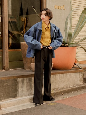 「アイテム（ブルゾン）」を使った、ぐりさん（メンズ・170cm）の冬コーディネート