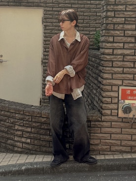 「アイテム（ウォレットチェーン）」を使った、ぐりさん（メンズ・170cm）の秋コーディネート