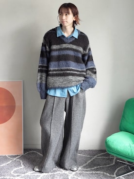 「アイテム（シャツ/ブラウス）」を使った、ぐりさん（メンズ・170cm）の秋コーディネート