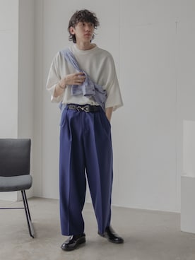 「Alcindor Materials（アルシンダーマテリアルズ）のアイテム」を使った、ぐりさん（メンズ・170cm）の夏コーディネート