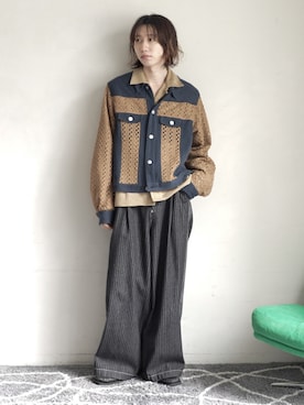 「CASPER JOHN（キャスパージョン）のアイテム」を使った、ぐりさん（メンズ・170cm）の春コーディネート