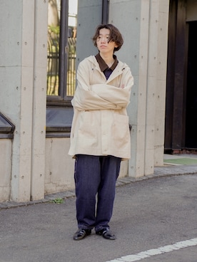 「アイテム（ポロシャツ）」を使った、ぐりさん（メンズ・170cm）の冬コーディネート