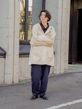 ぐりさんの「DENIZEN from Levi's ルーズ カーペンター デニム 90s LOOSE CARPENTER」を使ったコーディネート