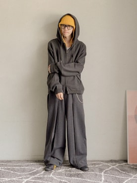 「アイテム（ニットキャップ/ビーニー）」を使った、ぐりさん（メンズ・170cm）の秋コーディネート