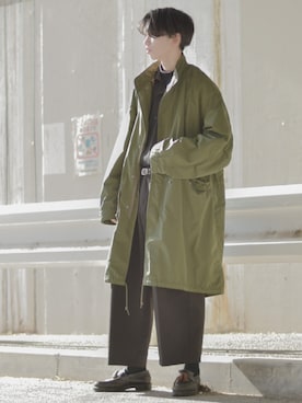 「アイテム（モッズコート）」を使った、ぐりさん（メンズ・170cm）の秋コーディネート