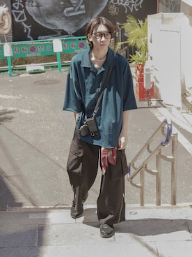 「MAISON SPECIAL（メゾンスペシャル）のアイテム（PC・スマホグッズ/家電）」を使った、ぐりさん（メンズ・170cm）の春コーディネート