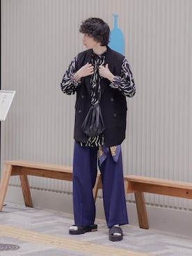 「Happy John（ハッピージョン）のアイテム」を使った、ぐりさん（メンズ・170cm）の春コーディネート