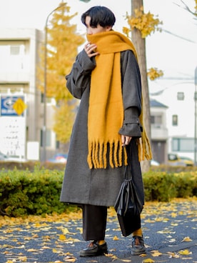 「CASPER JOHN（キャスパージョン）のアイテム（その他アウター）」を使った、ぐりさん（メンズ・170cm）の冬コーディネート