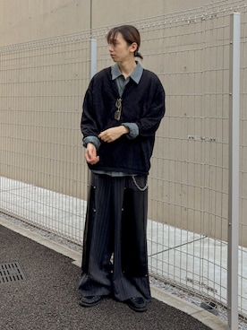 「cii（シー）のアイテム（ウォレットチェーン）」を使った、ぐりさん（メンズ・170cm・20代）の秋コーディネート