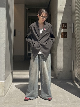 「アイテム（テーラードジャケット）」を使った、ぐりさん（メンズ・170cm）の秋コーディネート