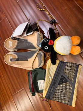 「KLATTERMUSEN（クレッタルムーセン）のアイテム」を使った、低気圧乙女さん（レディース・160cm）の春コーディネート