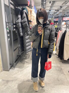 「ECCO（エコー）のアイテム」を使った、低気圧乙女さん（レディース・160cm）の冬コーディネート