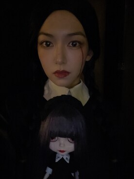 「アイテム（おもちゃ、ブラック系）」を使った、低気圧乙女さん（レディース・160cm）の秋コーディネート