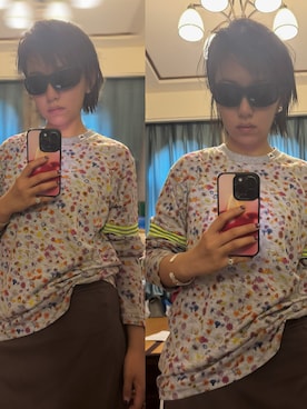 「アイテム（Tシャツ/カットソー、その他）」を使った、低気圧乙女さん（レディース・160cm）の夏コーディネート