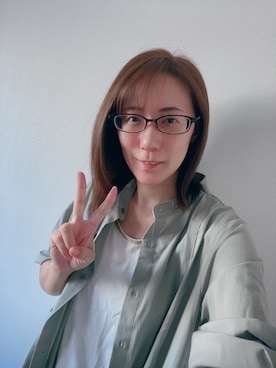 「LOWRYS FARM（ローリーズファーム）のアイテム（トップス、ホワイト系）」を使った、みきてぃ🌴さん（レディース・161cm）の夏コーディネート