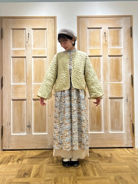 「TSUHARU by Samansa Mos2（ツハルバイサマンサモスモス）のアイテム（ジャケット/アウター）」を使った、ちえさん（レディース・156cm）の春コーディネート