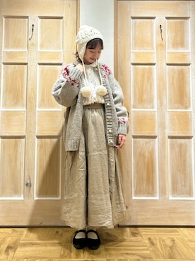「TSUHARU by Samansa Mos2（ツハルバイサマンサモスモス）のアイテム（帽子）」を使った、ちえさん（レディース・156cm）の秋コーディネート