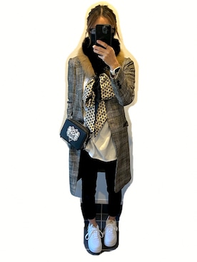 「STRAS BURGO（ストラスブルゴ）のアイテム」を使った、NOLU.(ノル)さん（レディース・153cm）の冬コーディネート