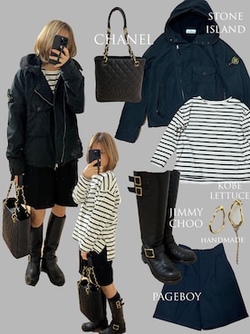 「JIMMY CHOO（ジミーチュウ）のアイテム（ブーツ）」を使った、NOLU.(ノル)さん（レディース・153cm）の冬コーディネート